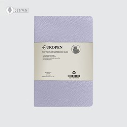 تصویر  دفتر یوروپن سایز مدیوم اسلیم جلد نرم رنگ یاسی پاستلی کد 111