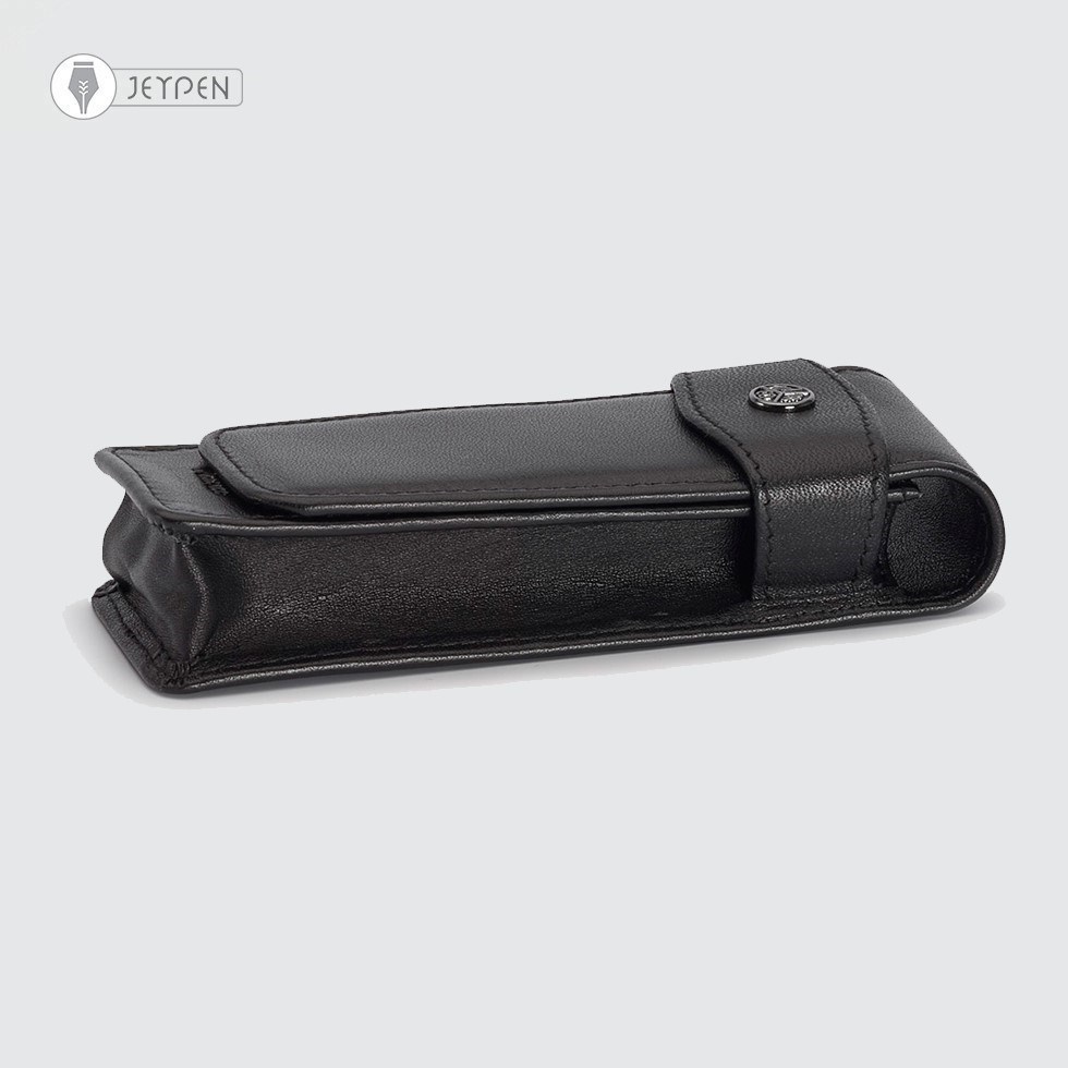 تصویر  کیف چرمی استاندارد کاوکو 2 تایی رنگ مشکی (قلم‌های بلند)