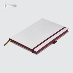 تصویر  دفتر لامی مدل جلد سخت خط دار سایز A5 رنگ بنفش مشکی