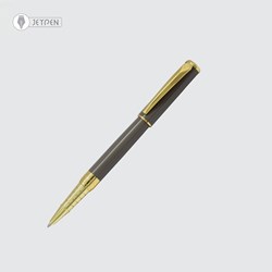 تصویر  روان‌نویس یوروپن مدل کلیپ رنگ طوسی گیره طلا