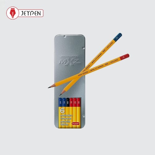 تصویر  ست 6 عددي مداد طراحي برونزيل