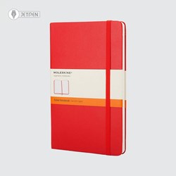 تصویر  دفتر Moleskine رنگ قرمز سایز A5 جلد گالینگور